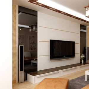 白色客厅背景墙现代电视柜装修效果图