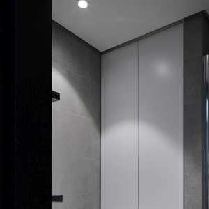 现代黑色镜框别墅卫生间装修效果图