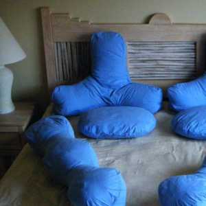 70㎡小户型蓝色复古的卧室装修效果