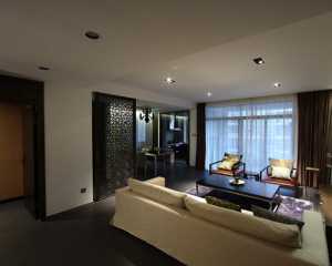 现代三居室交换空间客厅装修效果图