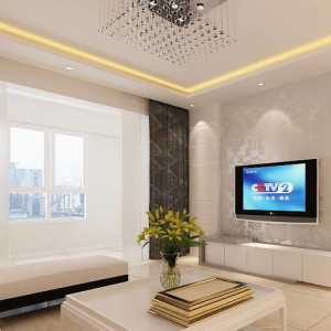 交换空间东南亚风格客厅简单电视背景墙装修