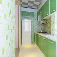 现代小别墅白色开放式厨房装修效果图