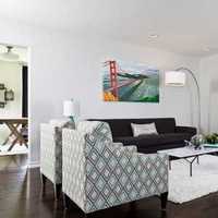 沙发壁纸客厅背景墙富裕型装修效果图