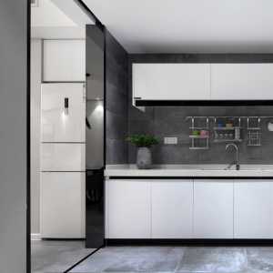 四室厨房纯色墙面装修效果图