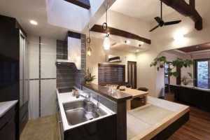 敞开式厨房客厅小平米装修效果图