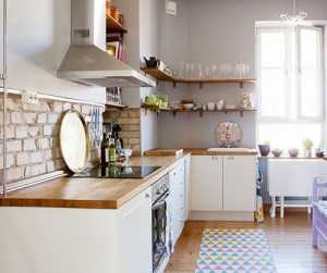 厨房间彩色瓷砖装修效果图