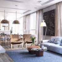 地中海別墅客廳沙發墻裝飾畫效果圖