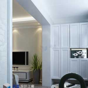 女生房間淡藍色法式淡藍色雙層純色窗簾效果圖