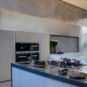 厨房吊顶现代简约厨房墙面装修效果图