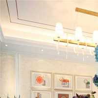 现代琉璃灯饰别墅家庭餐厅装修效果图