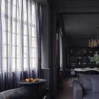 古典客厅复式楼窗帘装修效果图