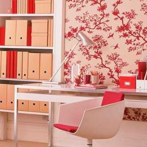 粉色甜美的书房装修效果图，让你的婚房更加的温馨