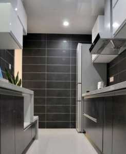 70平米橱柜白色厨房装修效果图