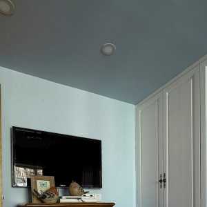 别墅蓝色元素卧室装修效果图