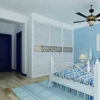 现代卧室蓝色花纹装修效果图
