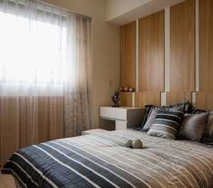 新中式15平米卧室窗帘装修效果图