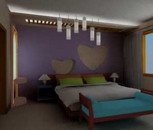 现代精美海景卧室装修效果图