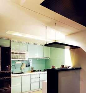 橱柜三室一厅现代厨房吊顶装修效果图