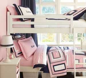 现代别墅粉色简约儿童房装修效果图