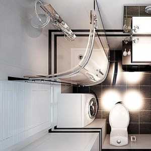 卫生间现代浴缸吊灯装修效果图
