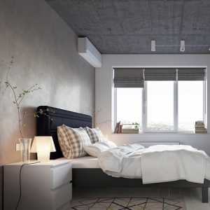 卧室现代淡蓝墙面装修效果图