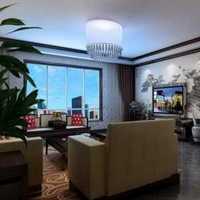 簡約風格公寓大氣米色豪華型客廳燈具效果圖