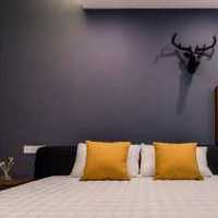 雙人臥室背景墻壁紙美式裝修效果圖