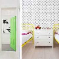 现代艺术印花式别墅卧室装修效果图