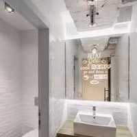 新古典别墅透白色系卫生间装修效果图