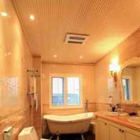 卫生间瓷砖面盆面盆柜浴缸装修效果图