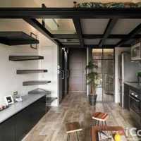三居室厨房绿色瓷砖装修效果图