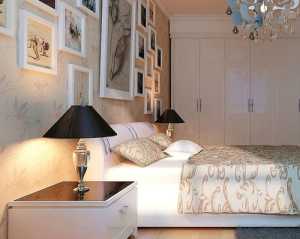 现代温馨卧室简约三居装修效果图