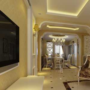 客厅91-120平米欧式风格120m2三居室吧台效果图