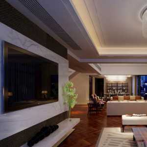 三居现代暖色系客厅地面装修效果图