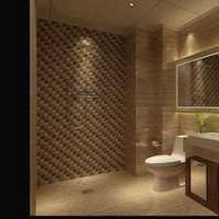 浴缸卫生间简约瓷砖背景墙装修效果图