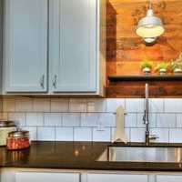 现代别墅白洁明亮型厨房装修效果图