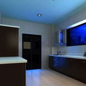 白色二居室厨房70平米装修效果图