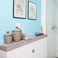 日式瓷砖背景墙卫生间二居装修效果图