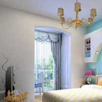 现代二居蓝色系卧室装修效果图
