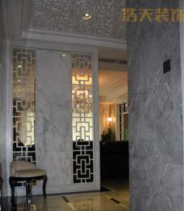 中式灯饰三居客厅装修效果图