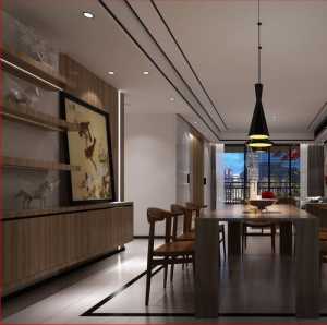 70平米两室一厅现代餐厅装修效果图