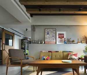 日式原木色调客厅装修效果图