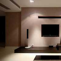 現代簡約電視墻壁紙效果圖