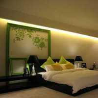 绿色卧室背景墙阁楼装修效果图