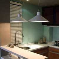 现代别墅厨房黄色柜子装修效果图