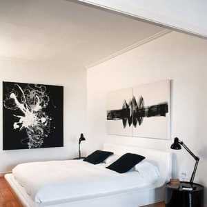复式楼黑白极简卧室装修效果图大全2012图片