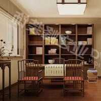 现代别墅书房褐色收纳柜装修效果图