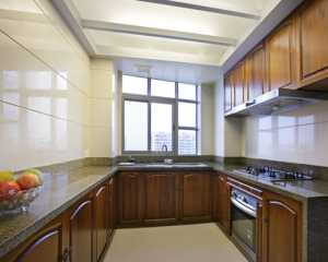 现代厨房橱柜两室两厅装修效果图