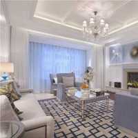 美式風格別墅客廳真皮高檔沙發效果圖