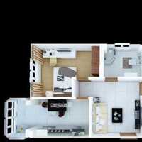 地中海風格公寓經濟型110平米樓梯燈具效果圖
